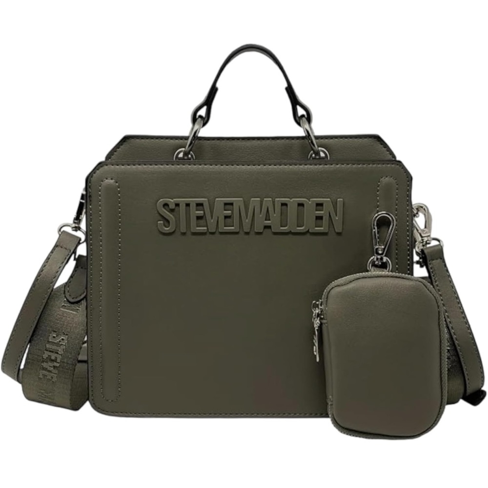 Steve Madden Square Bevelyn Convertible Crossbody Bag, Green Flare